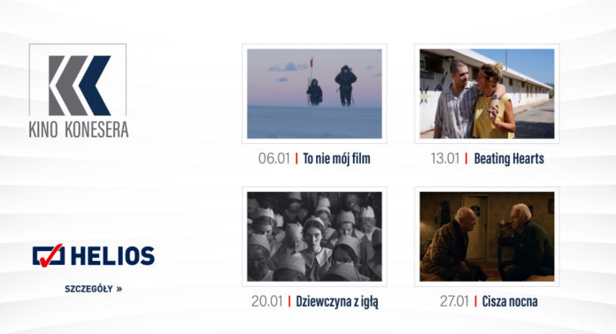 Plakat z kadrami z różnych filmów z podaniem ich tytułów